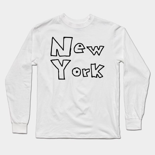 The best designs on the name of New York City #7 Long Sleeve T-Shirt by Medotshirt